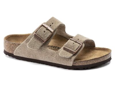 BIRKENSTOCK: Arizona Suede (Taupe)